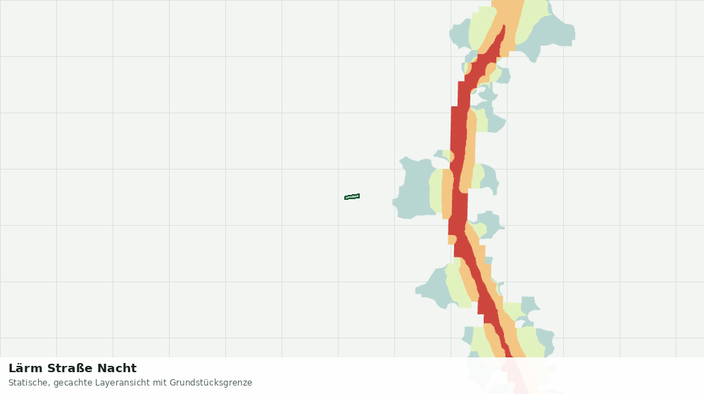 Statische Kartenansicht: Lärm Straße Nacht