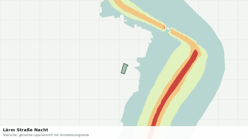 Statische Kartenansicht: Lärm Straße Nacht