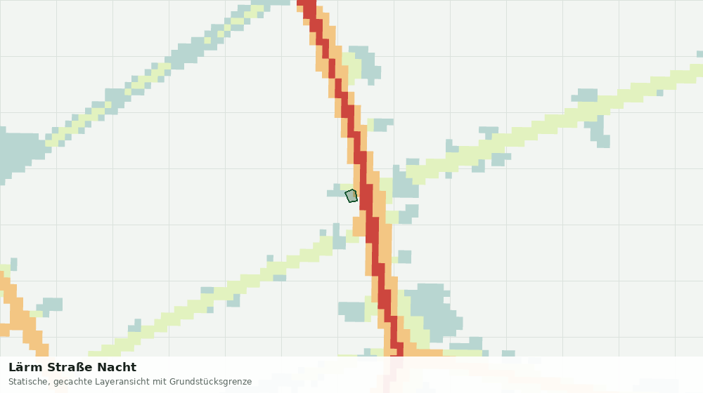 Statische Kartenansicht: Lärm Straße Nacht
