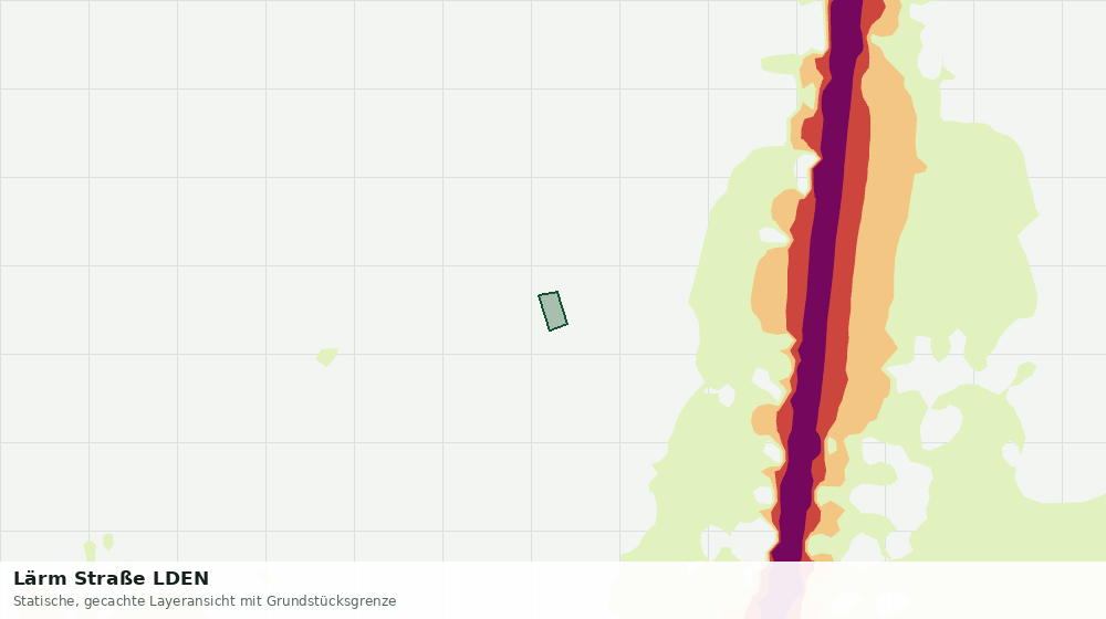 Statische Kartenansicht: Lärm Straße LDEN