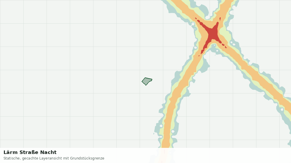 Statische Kartenansicht: Lärm Straße Nacht