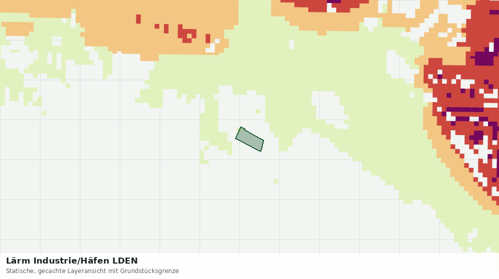 Statische Kartenansicht: Lärm Industrie/Häfen LDEN