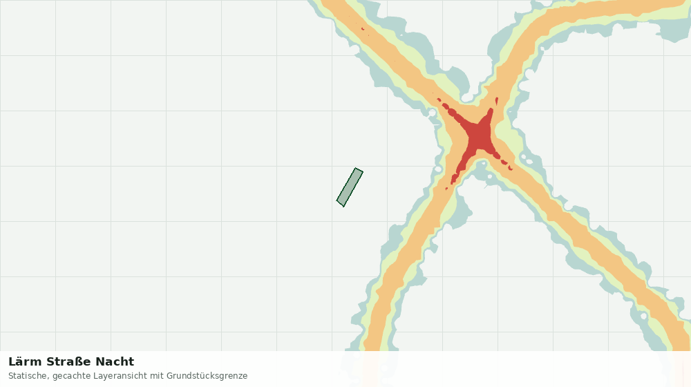 Statische Kartenansicht: Lärm Straße Nacht