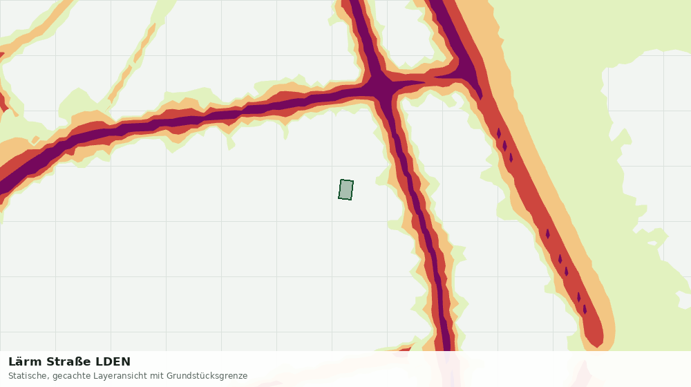 Statische Kartenansicht: Lärm Straße LDEN