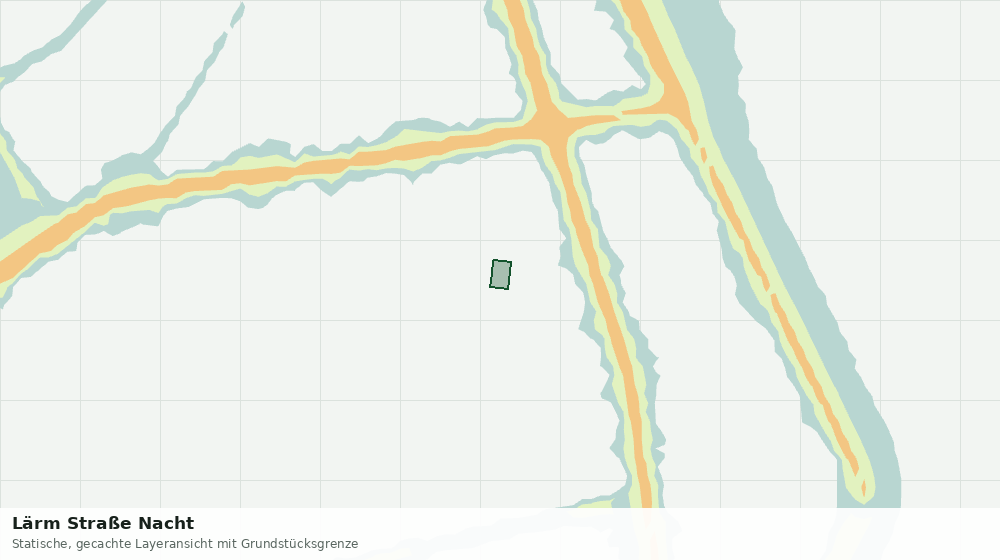 Statische Kartenansicht: Lärm Straße Nacht