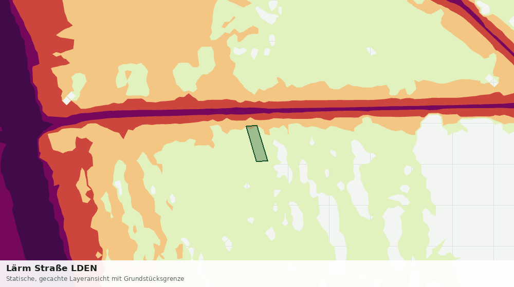 Statische Kartenansicht: Lärm Straße LDEN