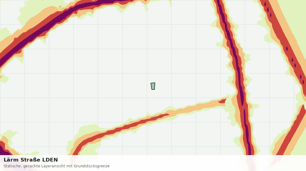 Statische Kartenansicht: Lärm Straße LDEN