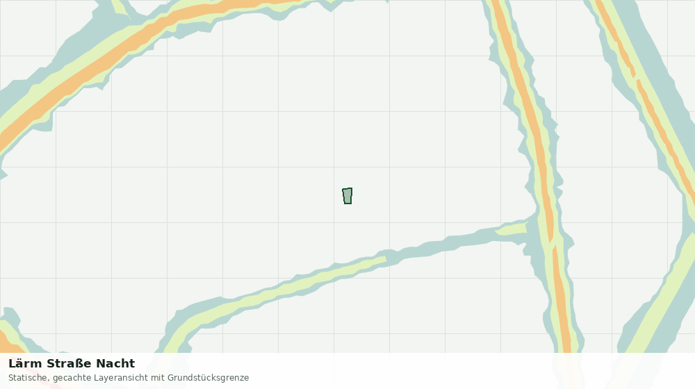 Statische Kartenansicht: Lärm Straße Nacht