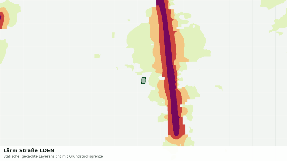 Statische Kartenansicht: Lärm Straße LDEN