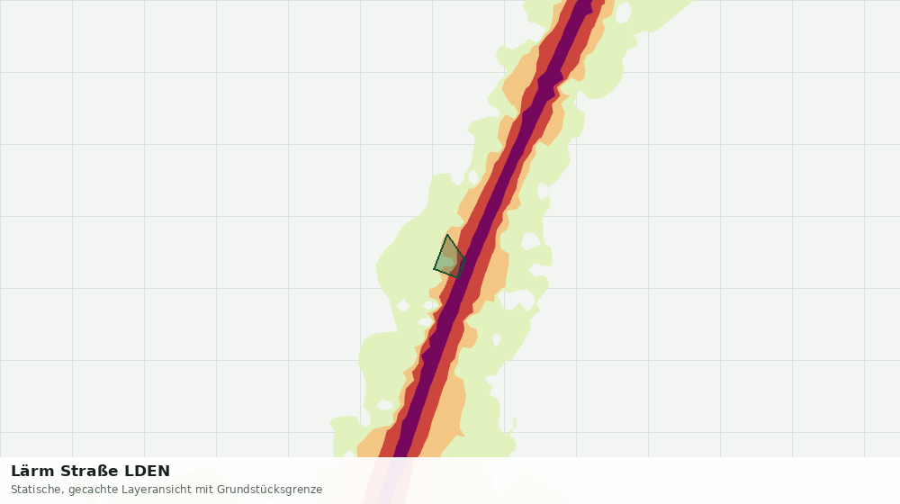 Statische Kartenansicht: Lärm Straße LDEN