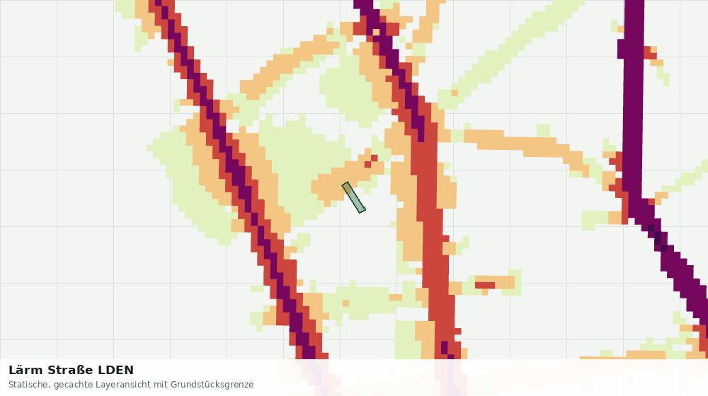 Statische Kartenansicht: Lärm Straße LDEN