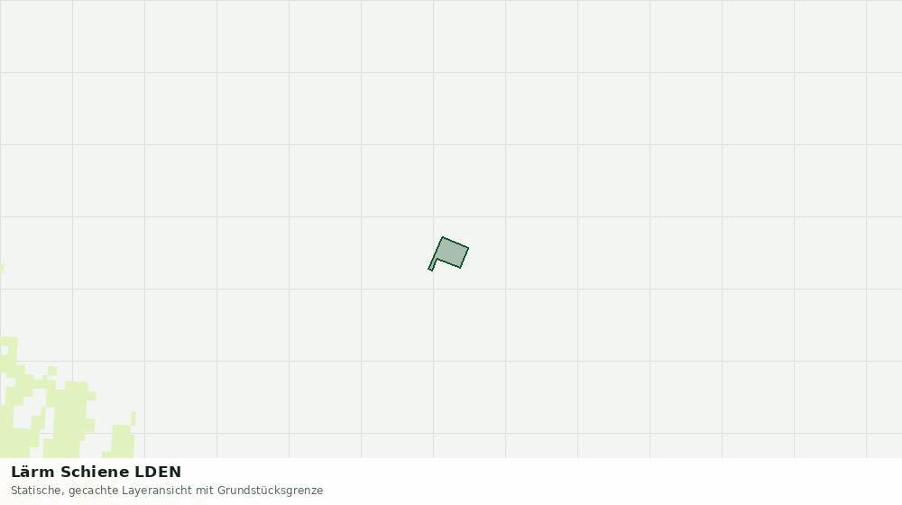 Statische Kartenansicht: Lärm Schiene LDEN