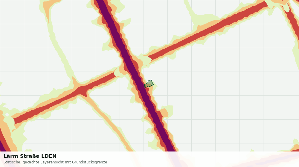Statische Kartenansicht: Lärm Straße LDEN