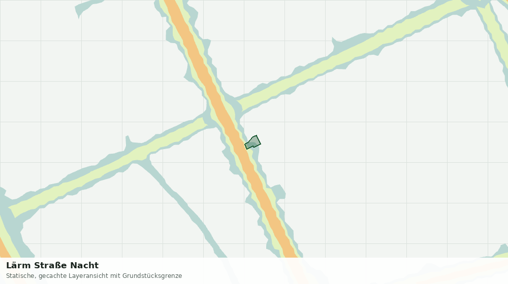 Statische Kartenansicht: Lärm Straße Nacht