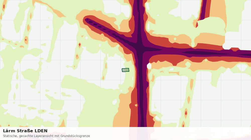 Statische Kartenansicht: Lärm Straße LDEN