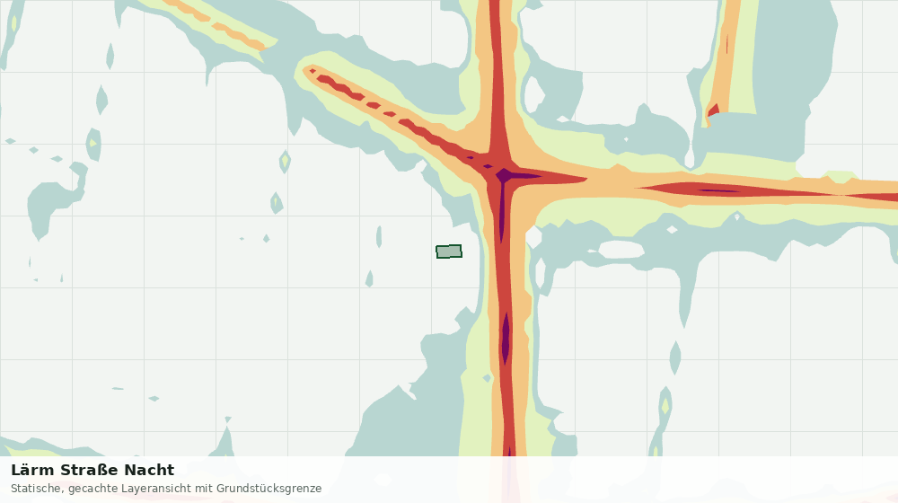 Statische Kartenansicht: Lärm Straße Nacht