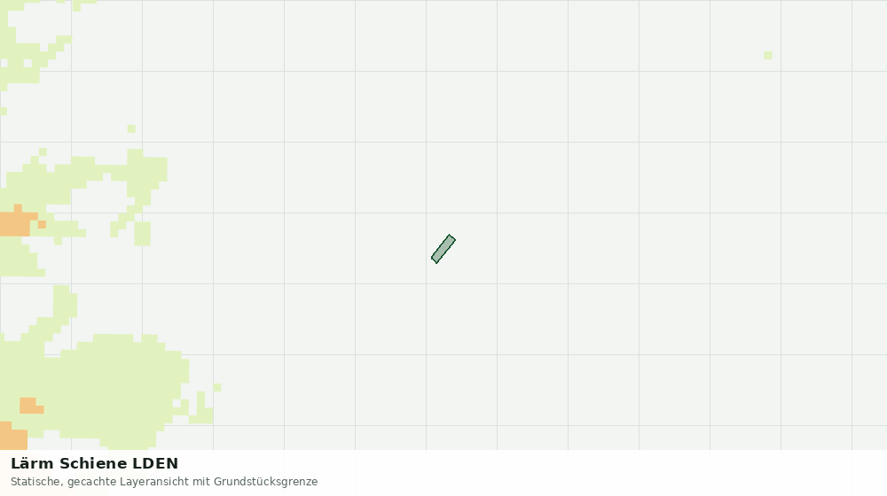 Statische Kartenansicht: Lärm Schiene LDEN