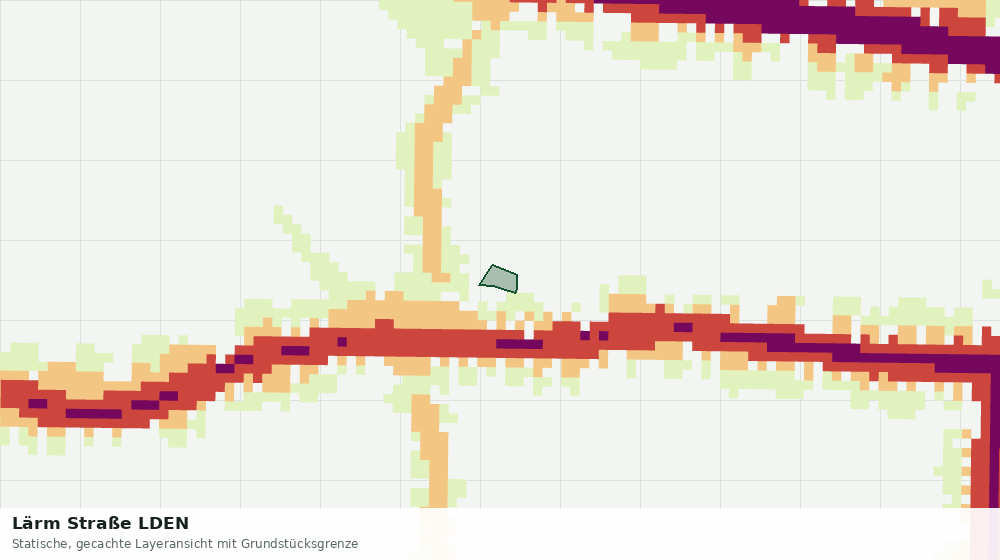 Statische Kartenansicht: Lärm Straße LDEN