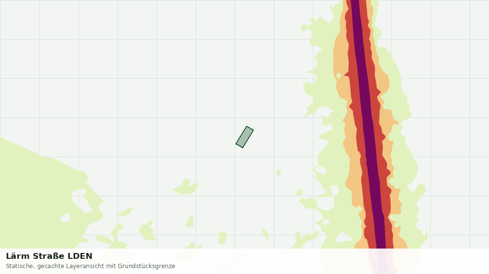Statische Kartenansicht: Lärm Straße LDEN
