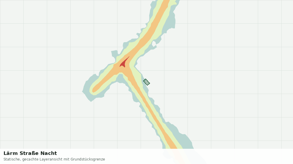 Statische Kartenansicht: Lärm Straße Nacht