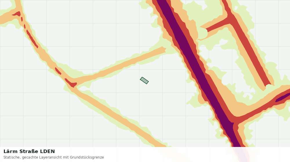 Statische Kartenansicht: Lärm Straße LDEN