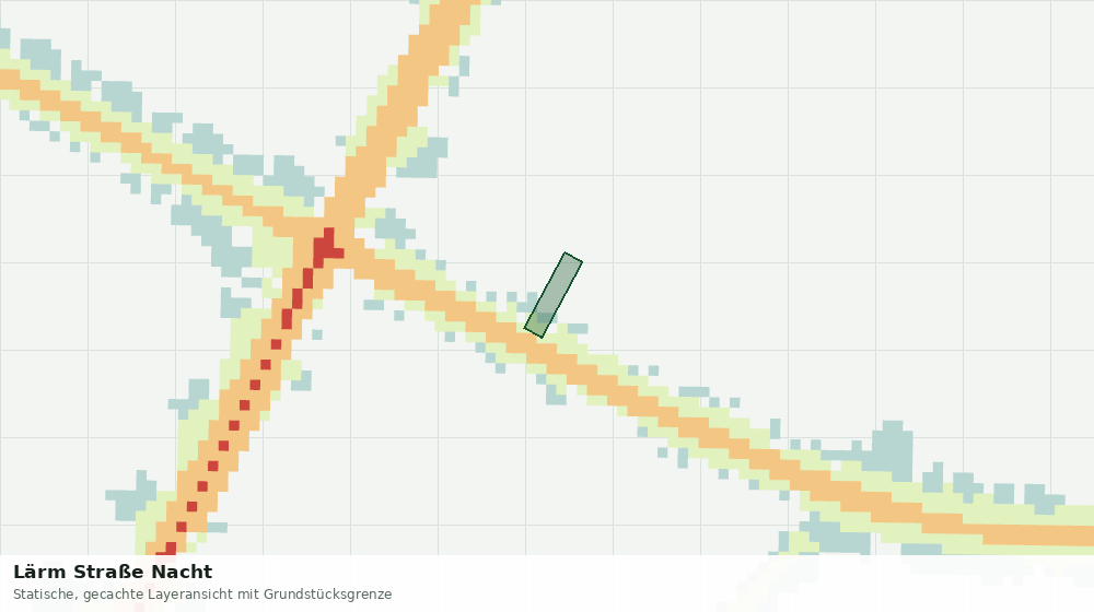 Statische Kartenansicht: Lärm Straße Nacht