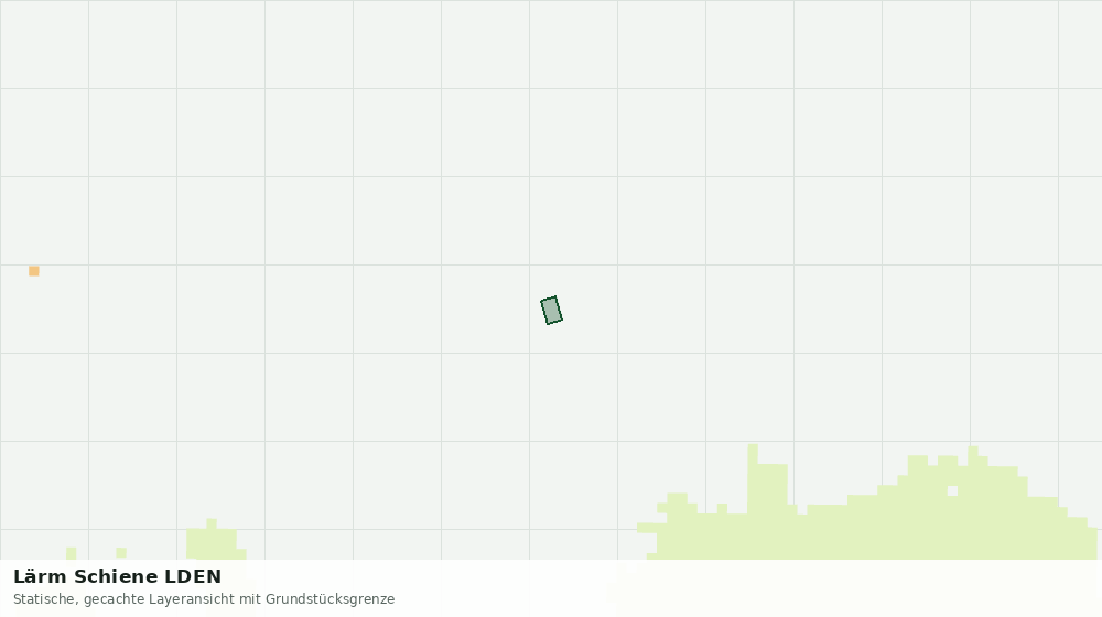 Statische Kartenansicht: Lärm Schiene LDEN