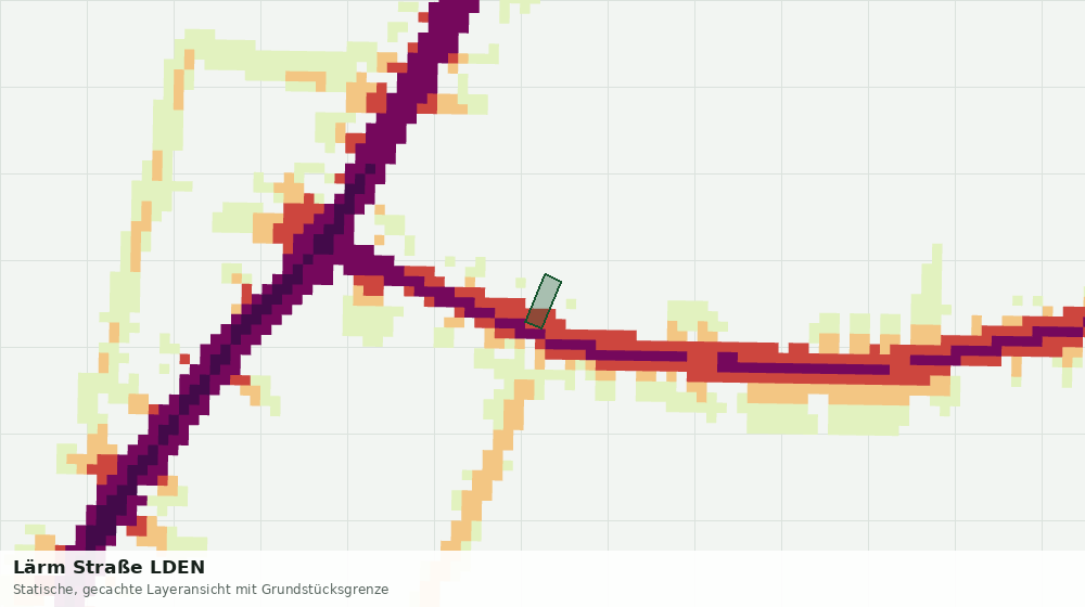 Statische Kartenansicht: Lärm Straße LDEN