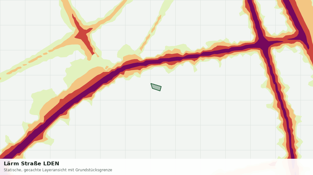 Statische Kartenansicht: Lärm Straße LDEN