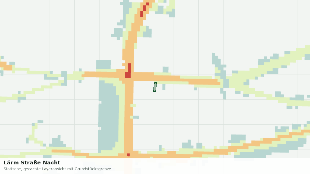 Statische Kartenansicht: Lärm Straße Nacht