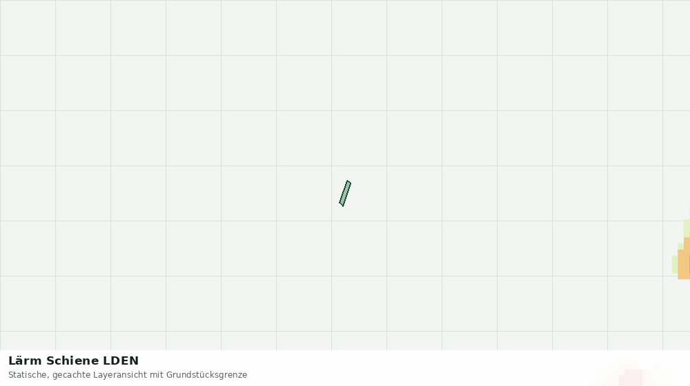 Statische Kartenansicht: Lärm Schiene LDEN