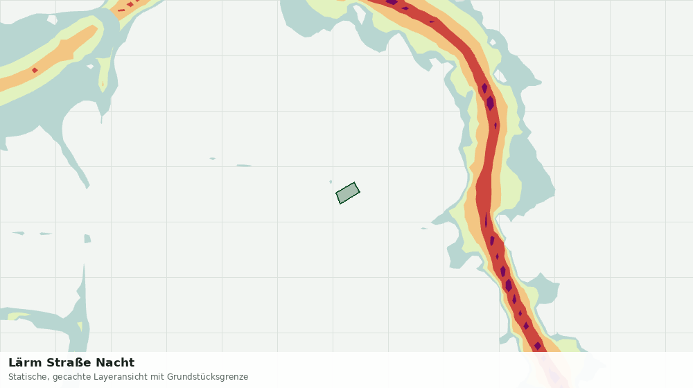 Statische Kartenansicht: Lärm Straße Nacht