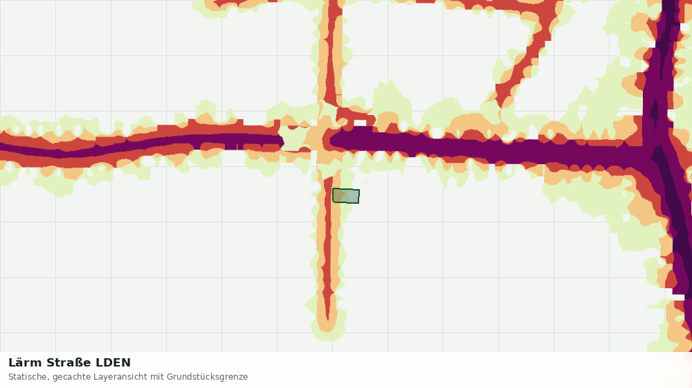 Statische Kartenansicht: Lärm Straße LDEN