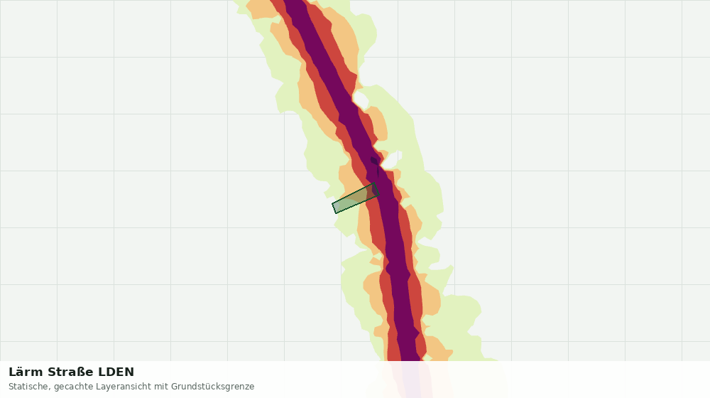 Statische Kartenansicht: Lärm Straße LDEN