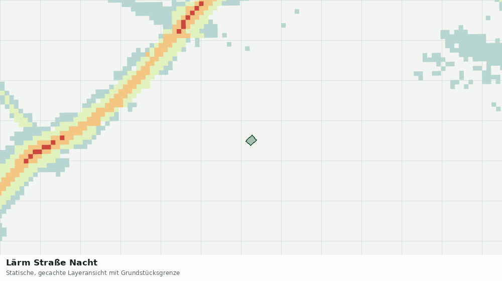 Statische Kartenansicht: Lärm Straße Nacht