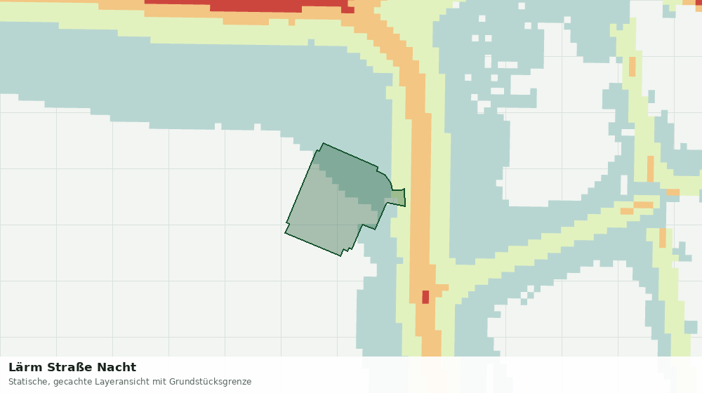 Statische Kartenansicht: Lärm Straße Nacht