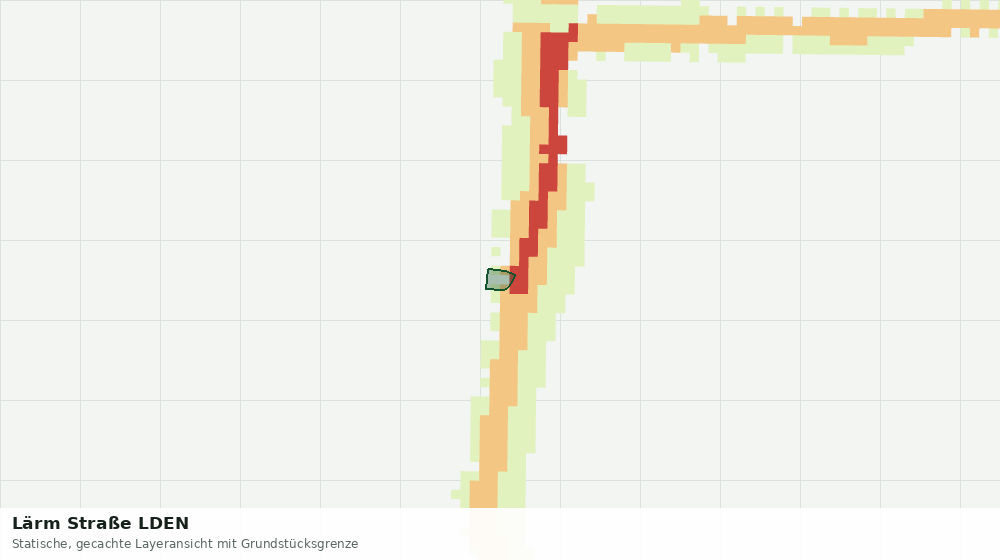 Statische Kartenansicht: Lärm Straße LDEN