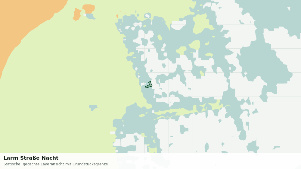 Statische Kartenansicht: Lärm Straße Nacht
