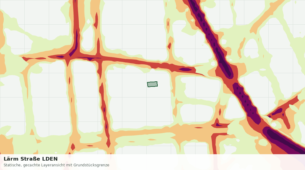 Statische Kartenansicht: Lärm Straße LDEN