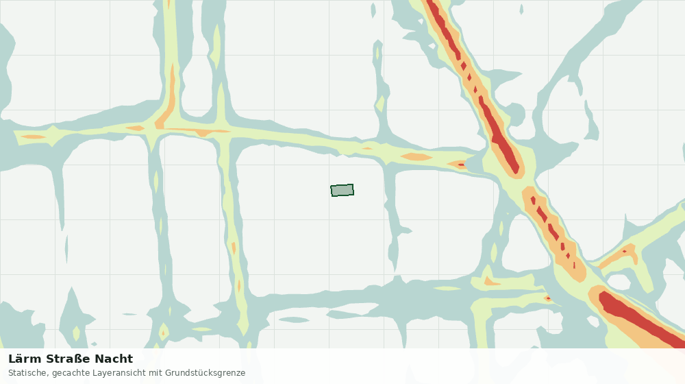 Statische Kartenansicht: Lärm Straße Nacht