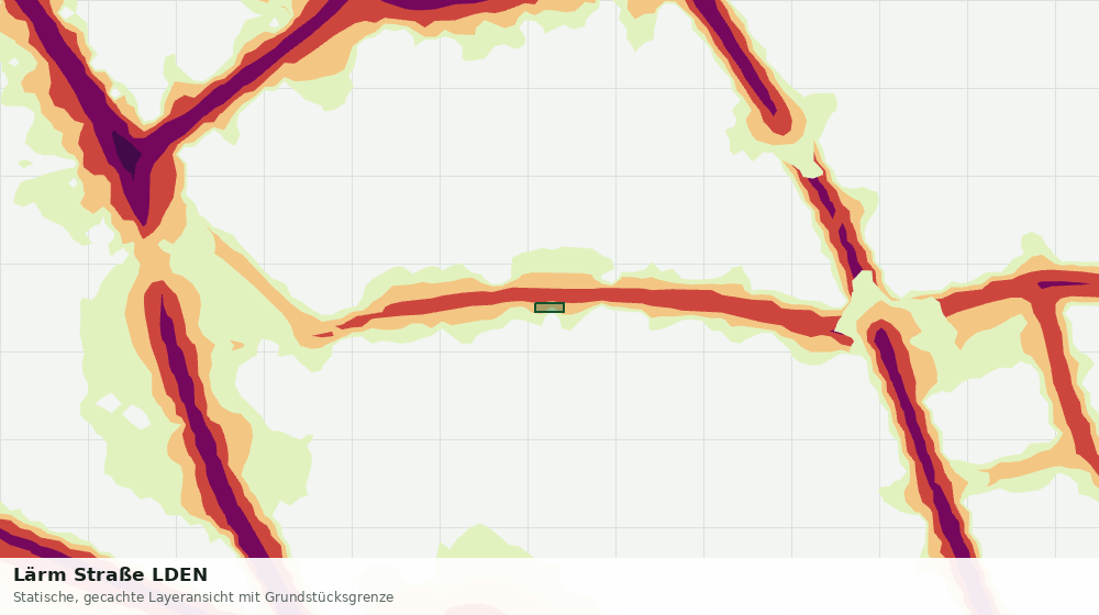 Statische Kartenansicht: Lärm Straße LDEN