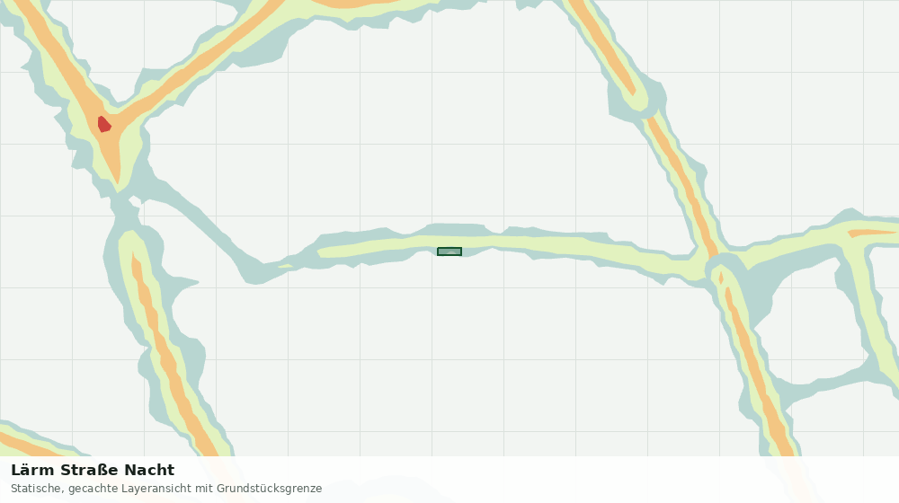 Statische Kartenansicht: Lärm Straße Nacht