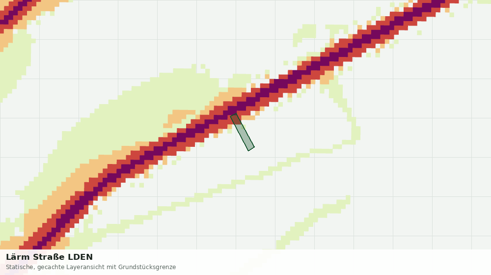 Statische Kartenansicht: Lärm Straße LDEN