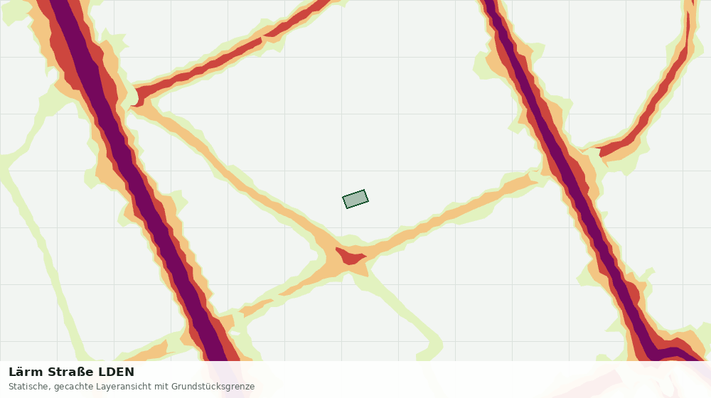 Statische Kartenansicht: Lärm Straße LDEN