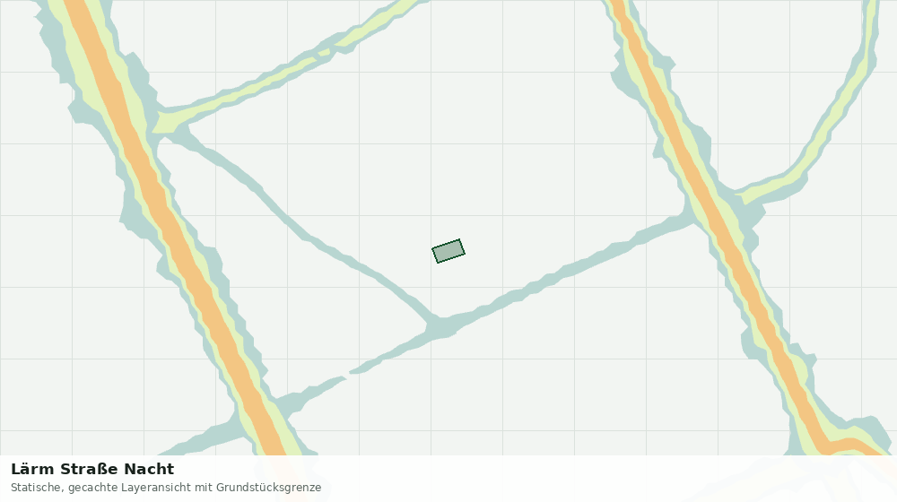 Statische Kartenansicht: Lärm Straße Nacht
