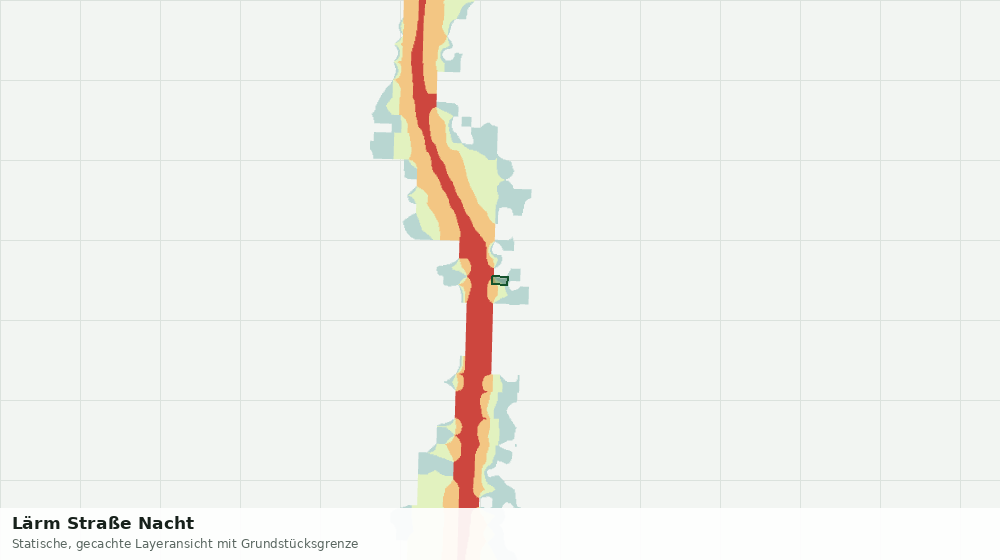 Statische Kartenansicht: Lärm Straße Nacht