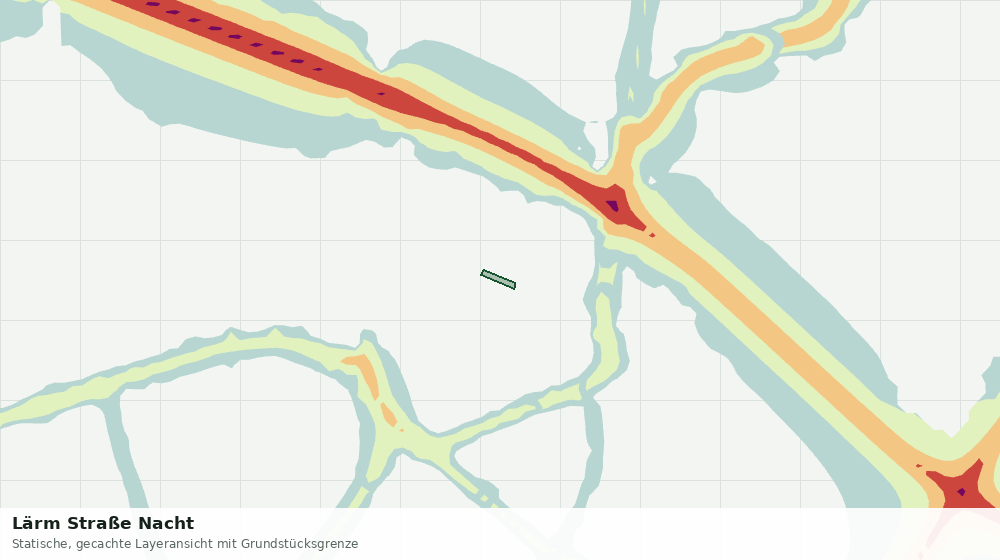 Statische Kartenansicht: Lärm Straße Nacht