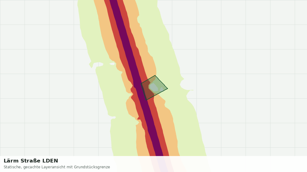 Statische Kartenansicht: Lärm Straße LDEN