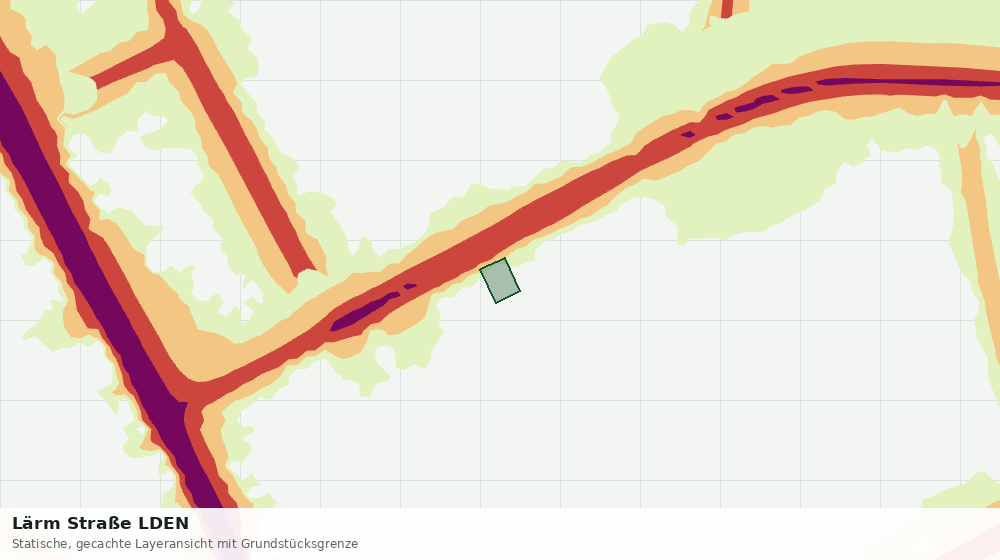 Statische Kartenansicht: Lärm Straße LDEN