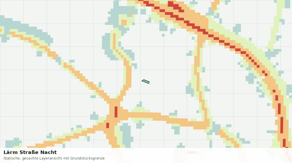 Statische Kartenansicht: Lärm Straße Nacht